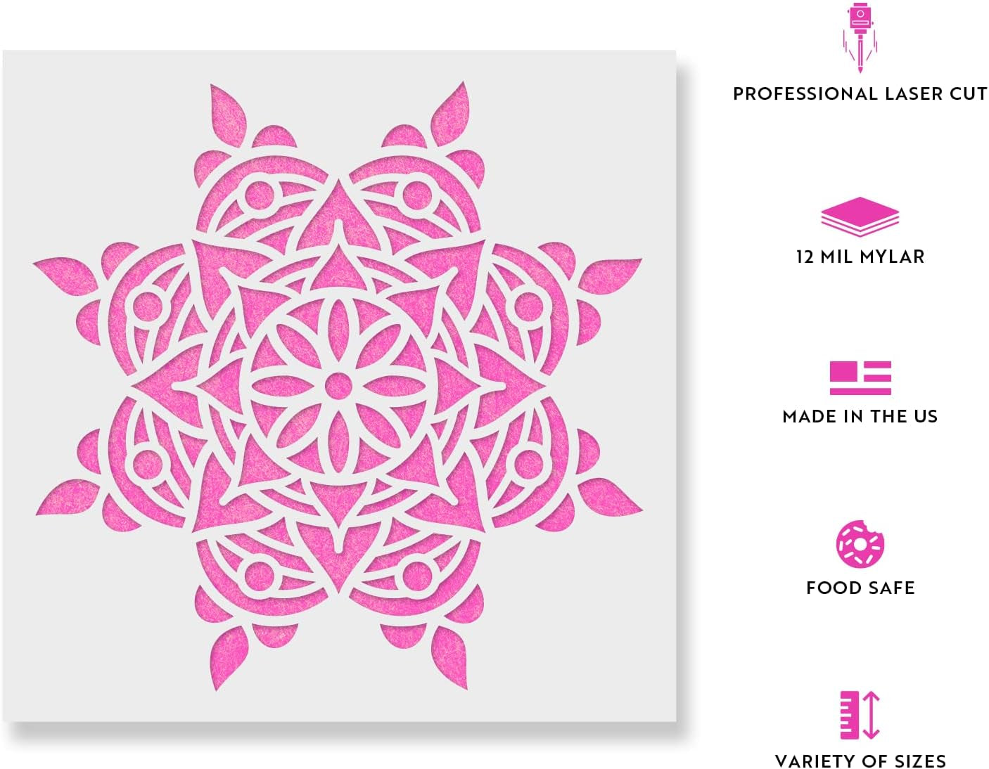 Rangoli Stencil - Ideal for Meditative and Spiritual Projects, Rangoli Pattern, Stencil Rangoli