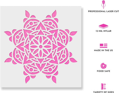 Rangoli Stencil - Ideal for Meditative and Spiritual Projects, Rangoli Pattern, Stencil Rangoli