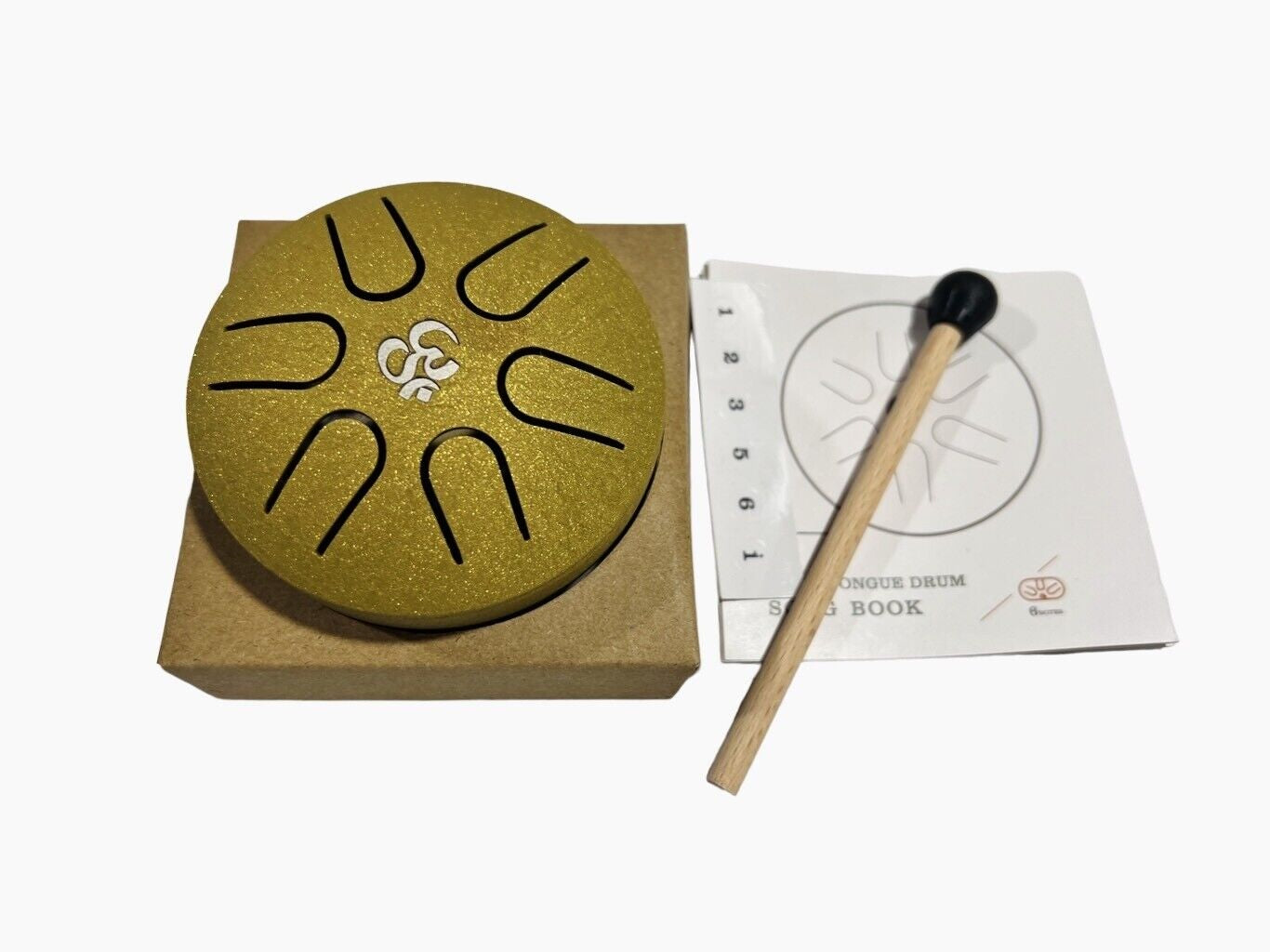 Rain Drum Steel Tongue Drum Hand Drum for Yoga Mind Meditation Gift 3 in / 6 IN