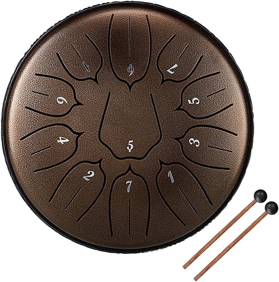 Rain Drum Steel Tongue Drum Hand Drum for Yoga Mind Meditation Gift 3 in / 6 IN