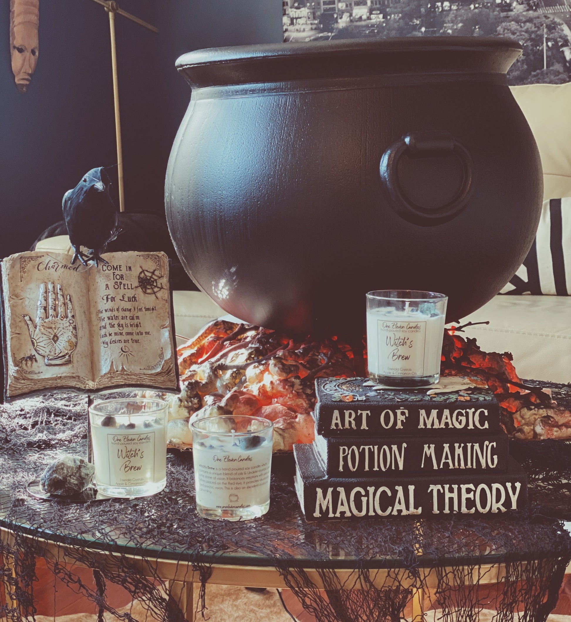 Witch'S Brew Crystal Candle