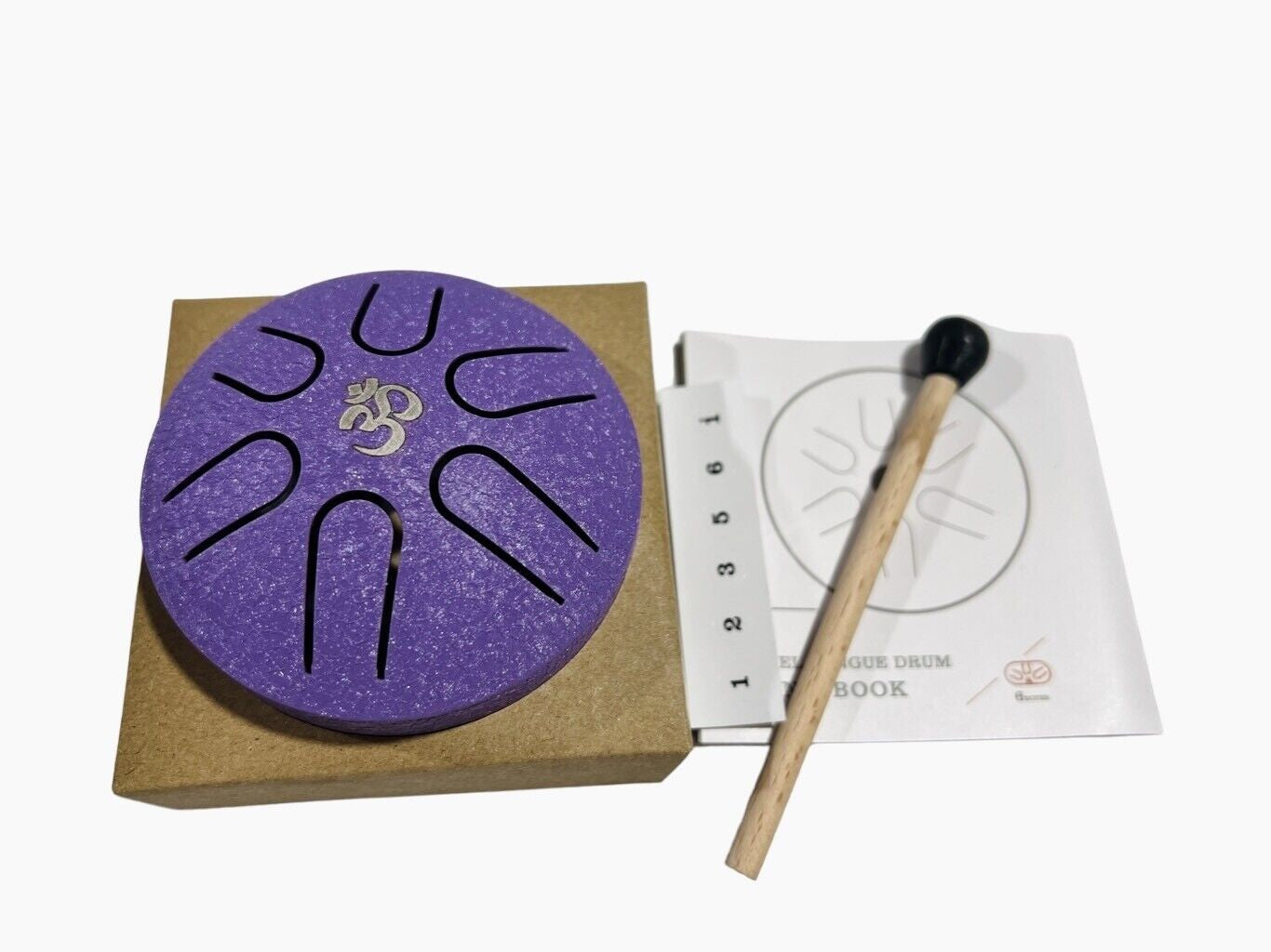 Rain Drum Steel Tongue Drum Hand Drum for Yoga Mind Meditation Gift 3 in / 6 IN