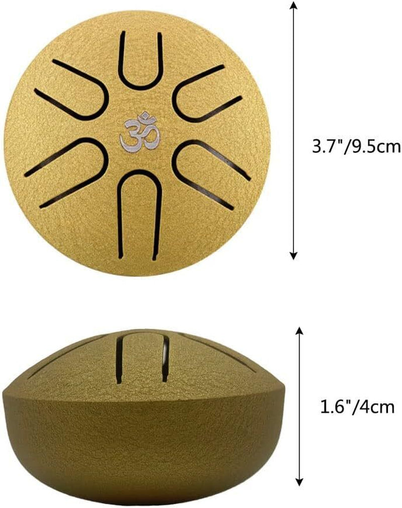 Rain Drum Steel Tongue Drum Hand Drum for Yoga Mind Meditation Gift 3 in / 6 IN