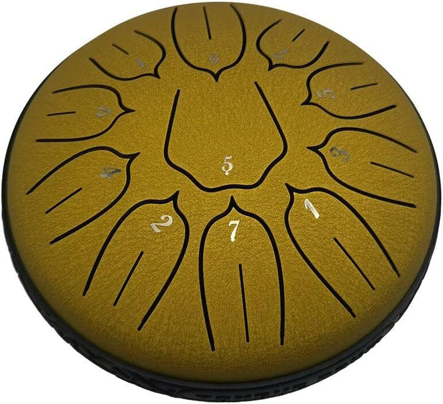 Rain Drum Steel Tongue Drum Hand Drum for Yoga Mind Meditation Gift 3 in / 6 IN