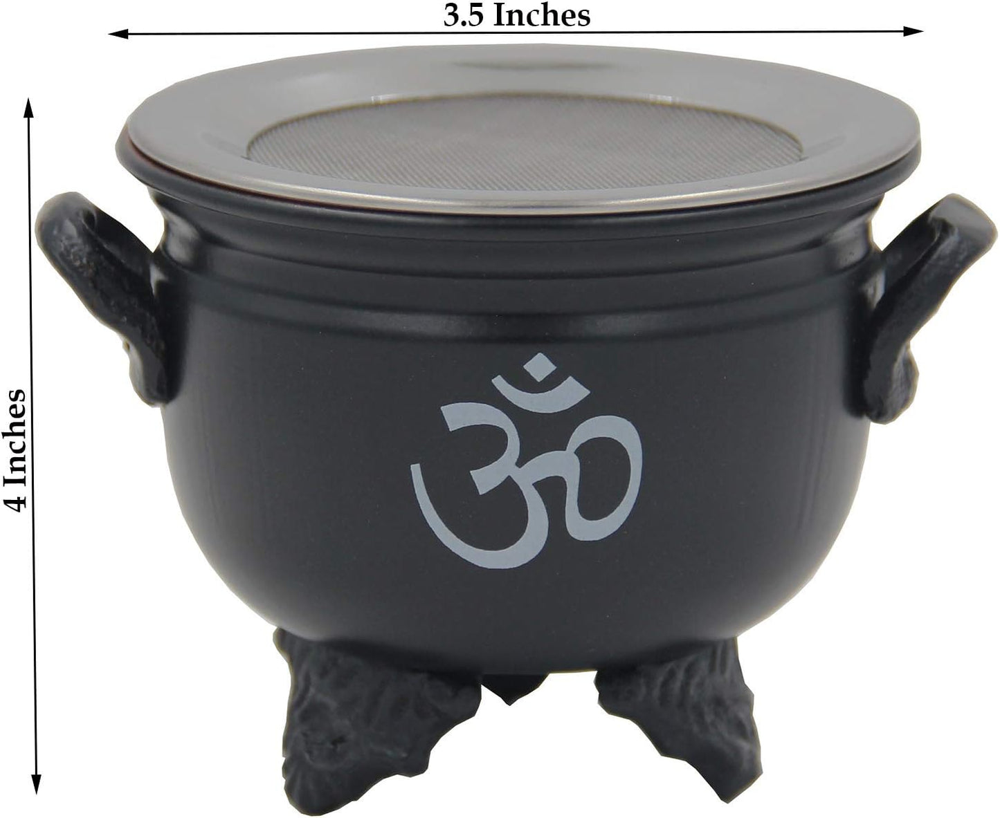 Large Metal Charcoal Incense Burner (OM)